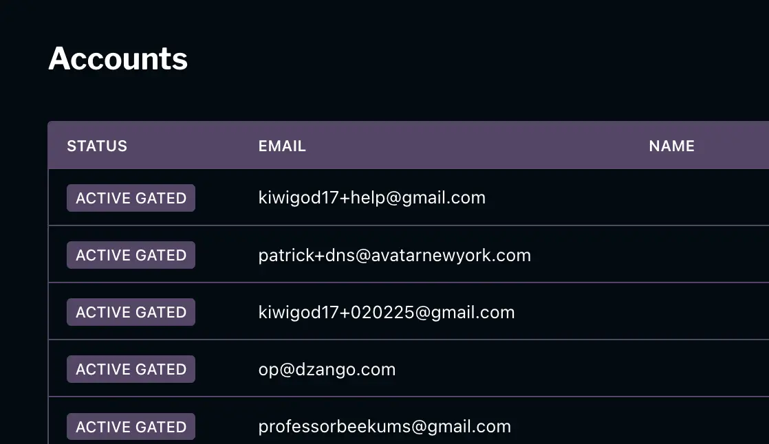 Screenshot of the DnsDigest admin interface.
