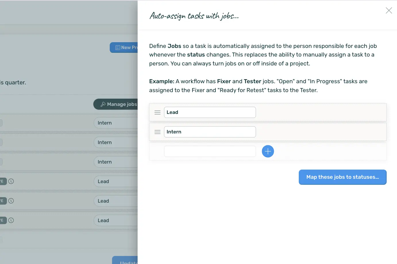 Screenshot of the DoneDone workflow management interface.