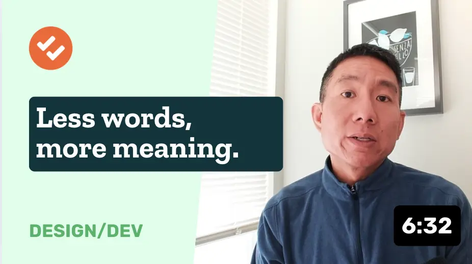 Video thumbnail for 'Less words, more meaning'